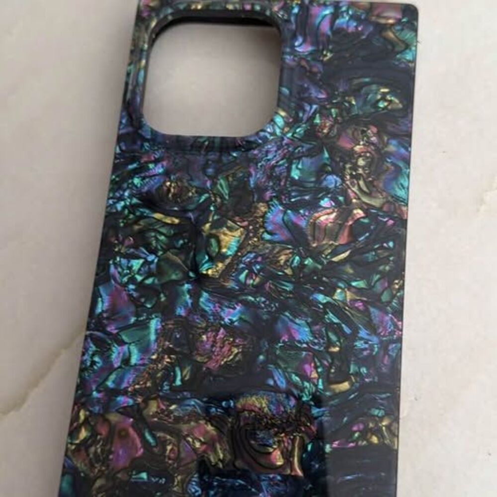 iPhone 14 Pro Max abalone shell square corner case. Great condition!